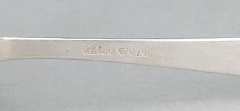 BESTICKSERVIS I SCHATULL, 93 delar, silver, Rosenholm, GAB, Stockholm mest 1950-60-tal. Tot ca 2800 gram.