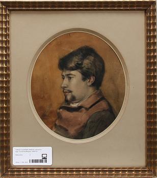 EUGÉNE DUBOIS, gouache, sign. Frankrike/Belgien 1880-tal.
