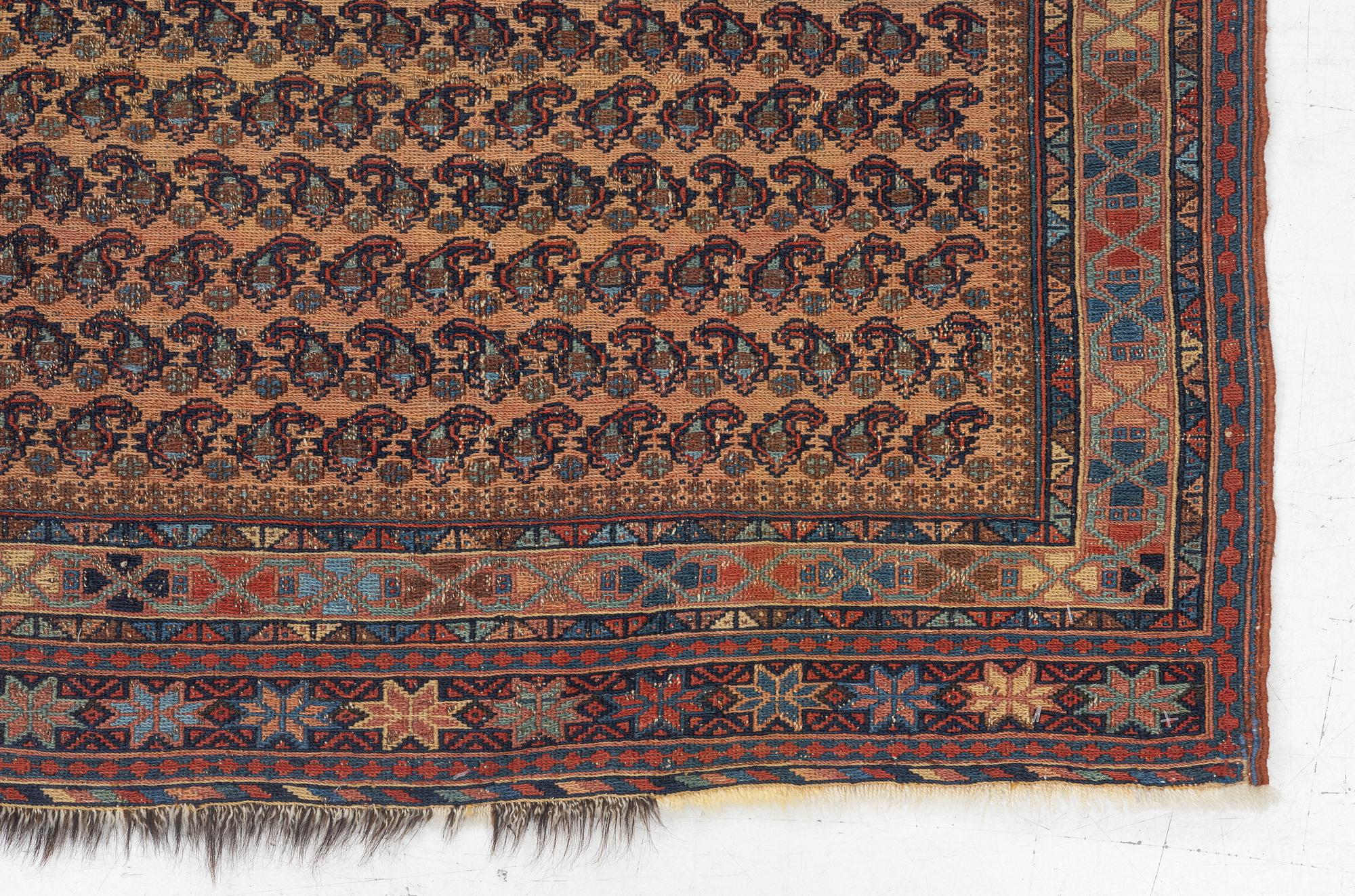 An antique soumac Afshar rug, West Persia (Iran), 116 x 109 cm.