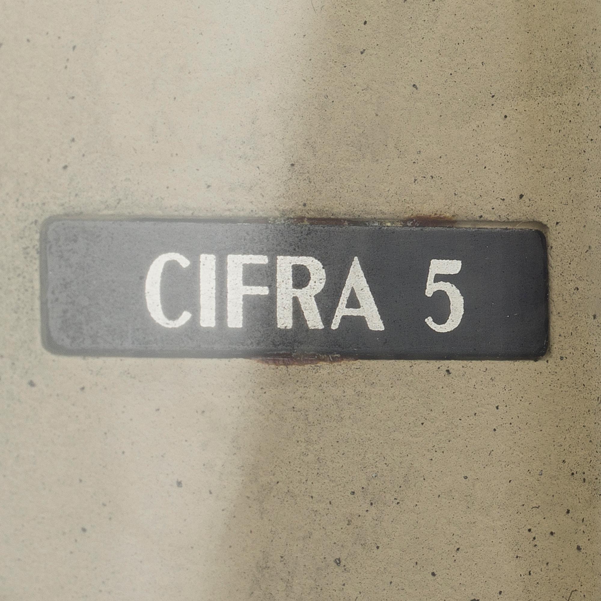 CLOCK, "Cifra 5", Gino Valle, Solari R. & C. Udine, Made in Italy.