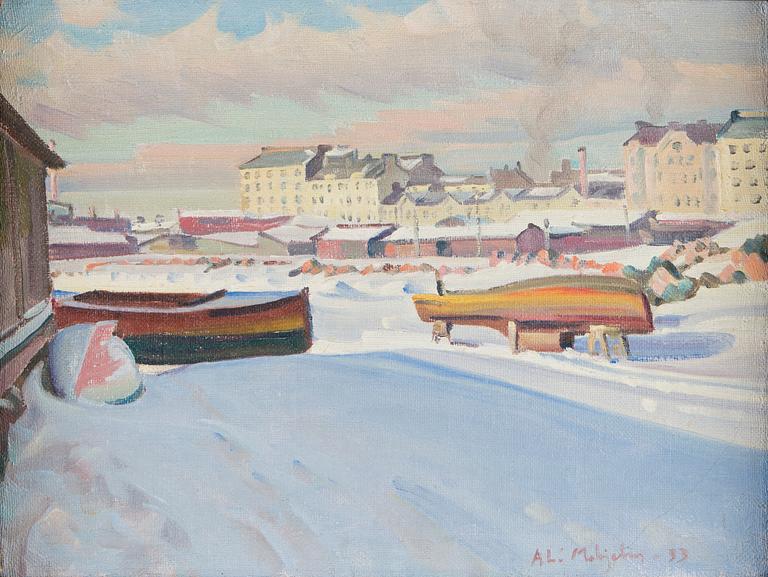 Ali Munsterhjelm, View from Hietalahdenranta in Helsinki.