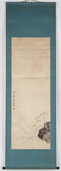 Two japanese hanging scrolls, 20th century.