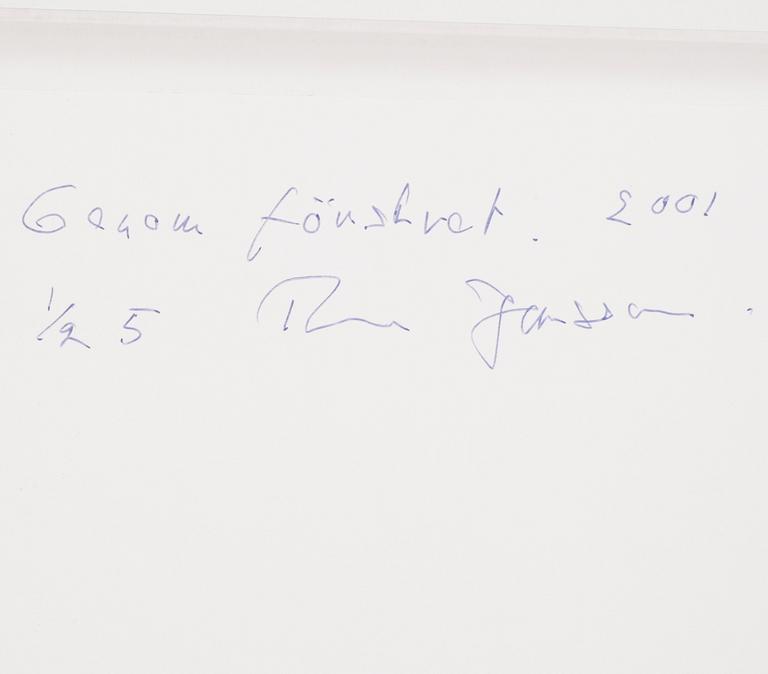 RUNE JANSSON, färgfotografi, sign a tergo.