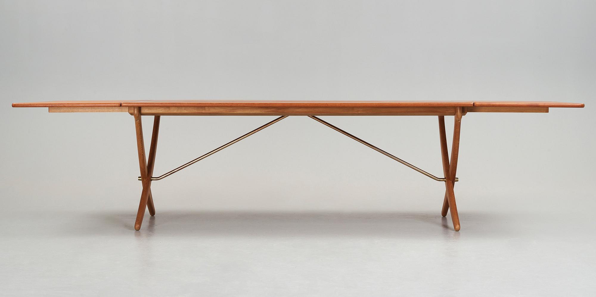 Hans J. Wegner, matbord med klaffar, Andreas Tuck, AT-314, Danmark 1950-60-tal.