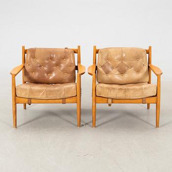 Ingemar Thillmark, armchairs, a pair, "Läckö", OPE Möbel. 1960s.