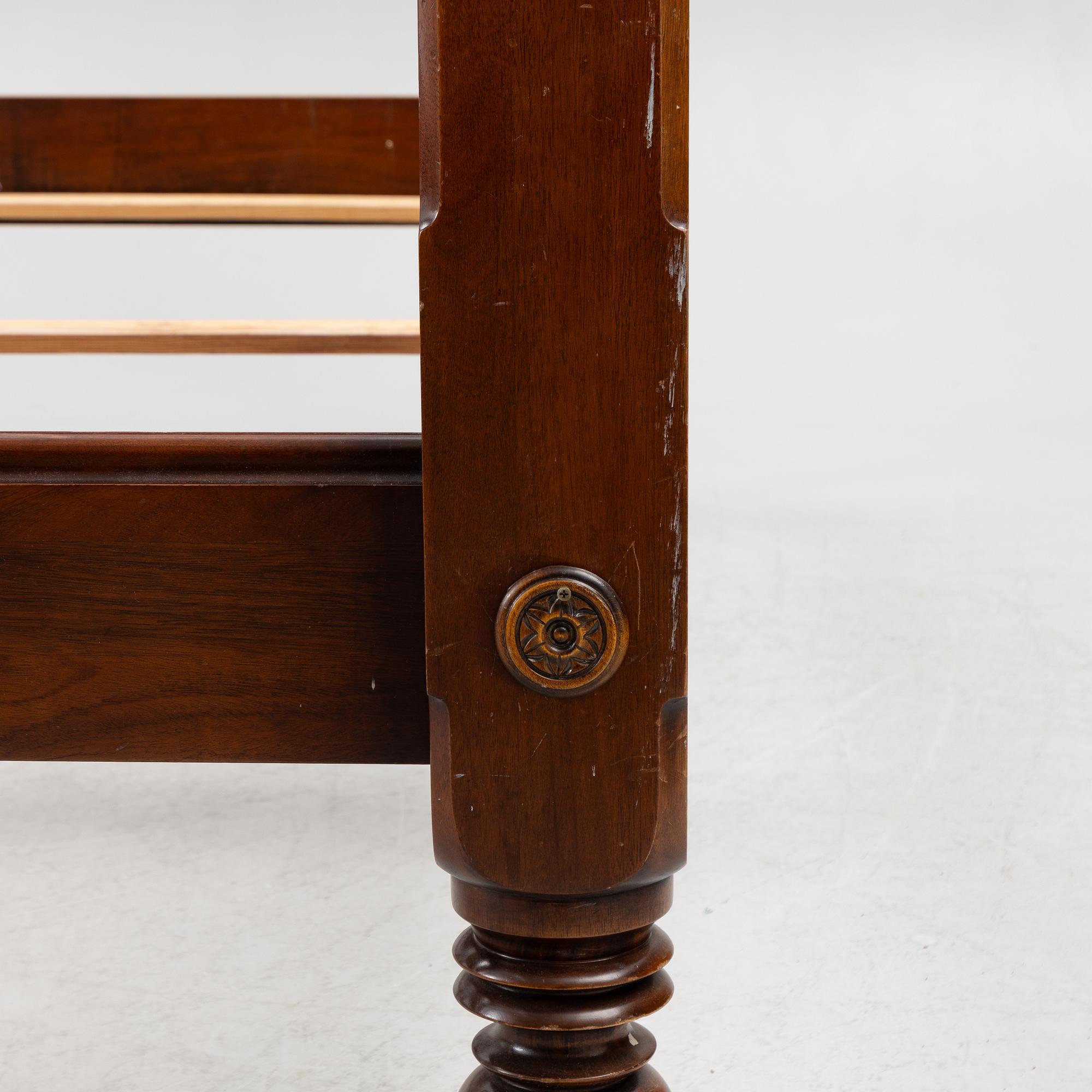 A 'Regency' bed frame, possibly Ralph Lauren, 2000s.