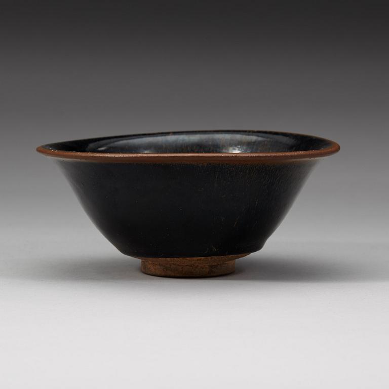 A Temmoku bowl, Song dynasty (906-1279).