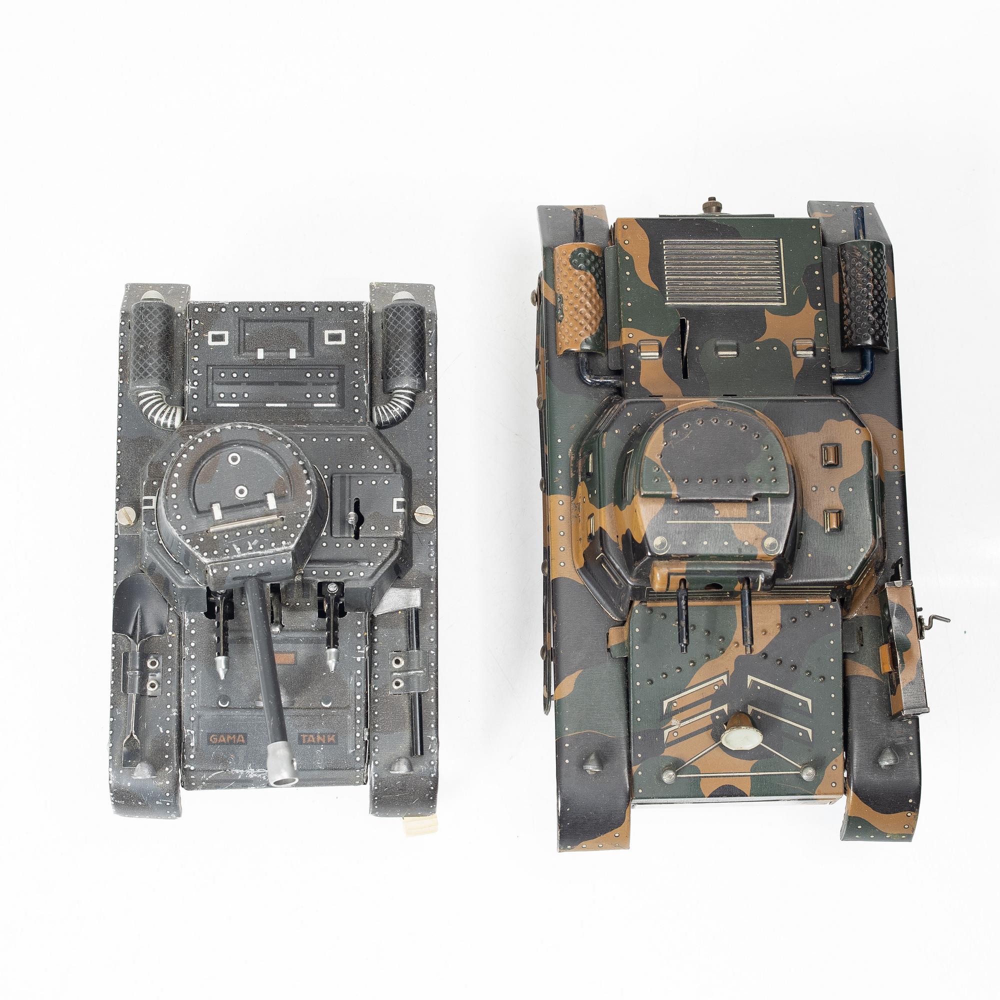 Tipp & Co & Gama, tanks, 2 pcs, Germany, 1940s.