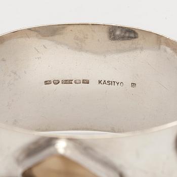 Helge Narsakka, armband, rutilkvarts, ametist, rökkvarts, kvarts, silver, Kaunis Koru, 1962.