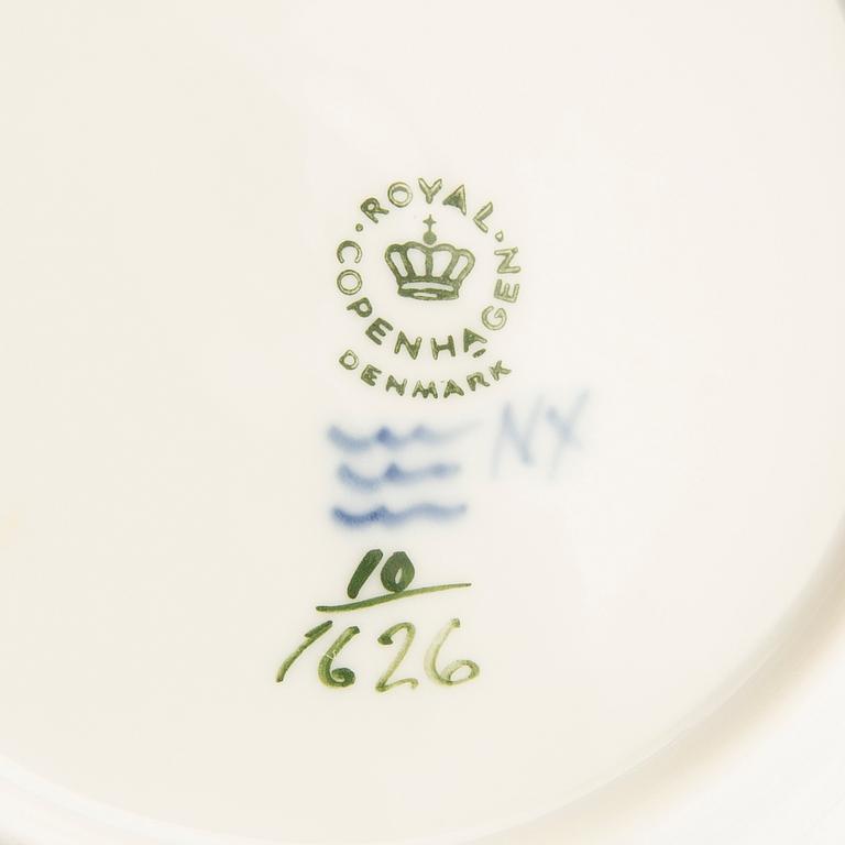 Coffee service 33 dlr "Blå Blomst" Royal Copenhagen Denmark porcelain 1953-1983.