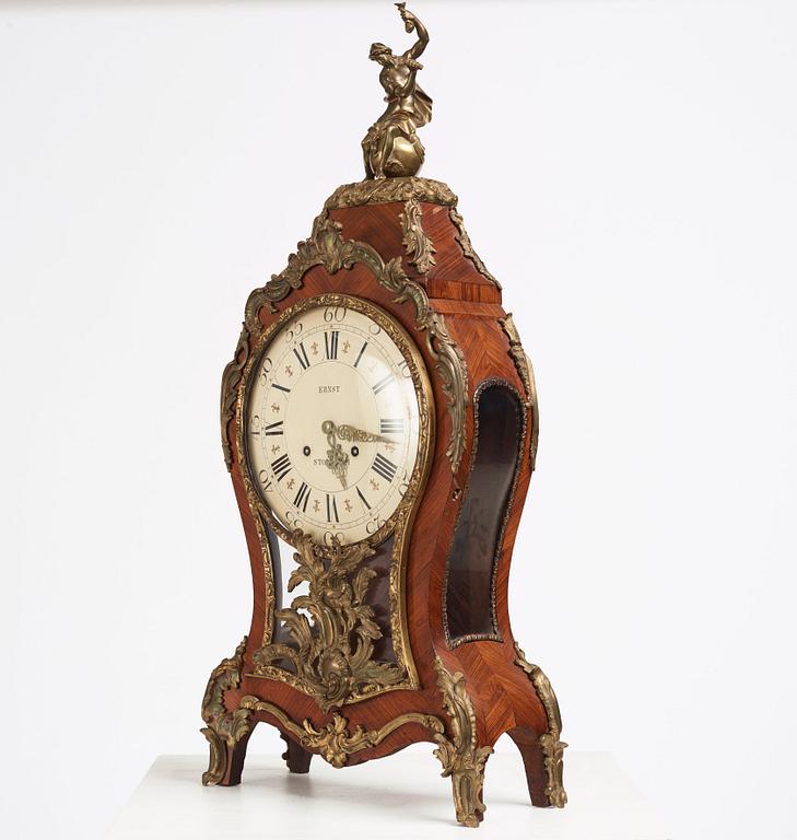 A Swedish Rococo bracket clock by Petter Ernst (1753-1784).