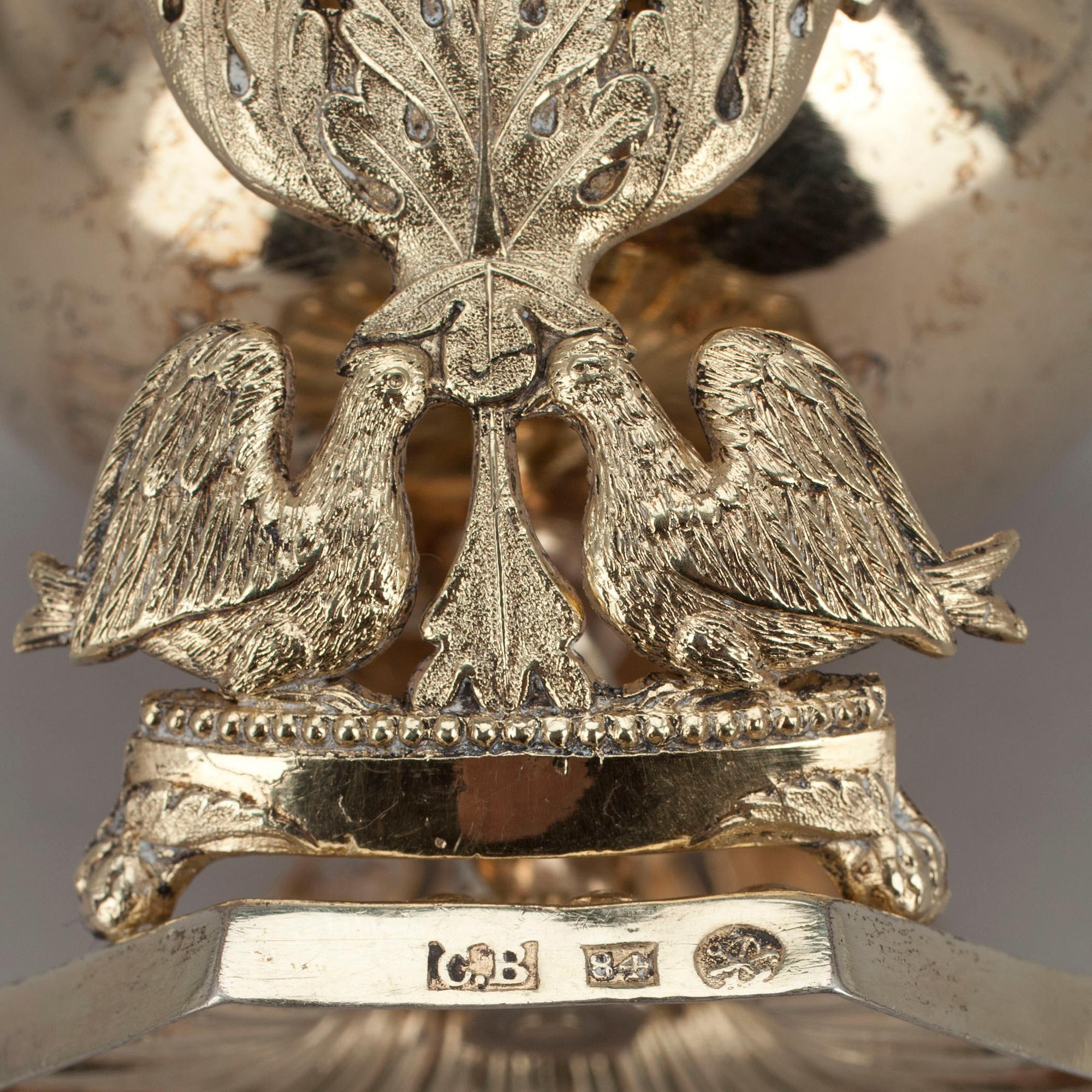 SALTKAR, silver, empire, S:t Petersburg Ryssland 1800-talets början. Vikt 93 g.