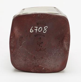 A Wilhelm Kåge 'Farsta' stoneware vase, Gustavsberg studio 1959.