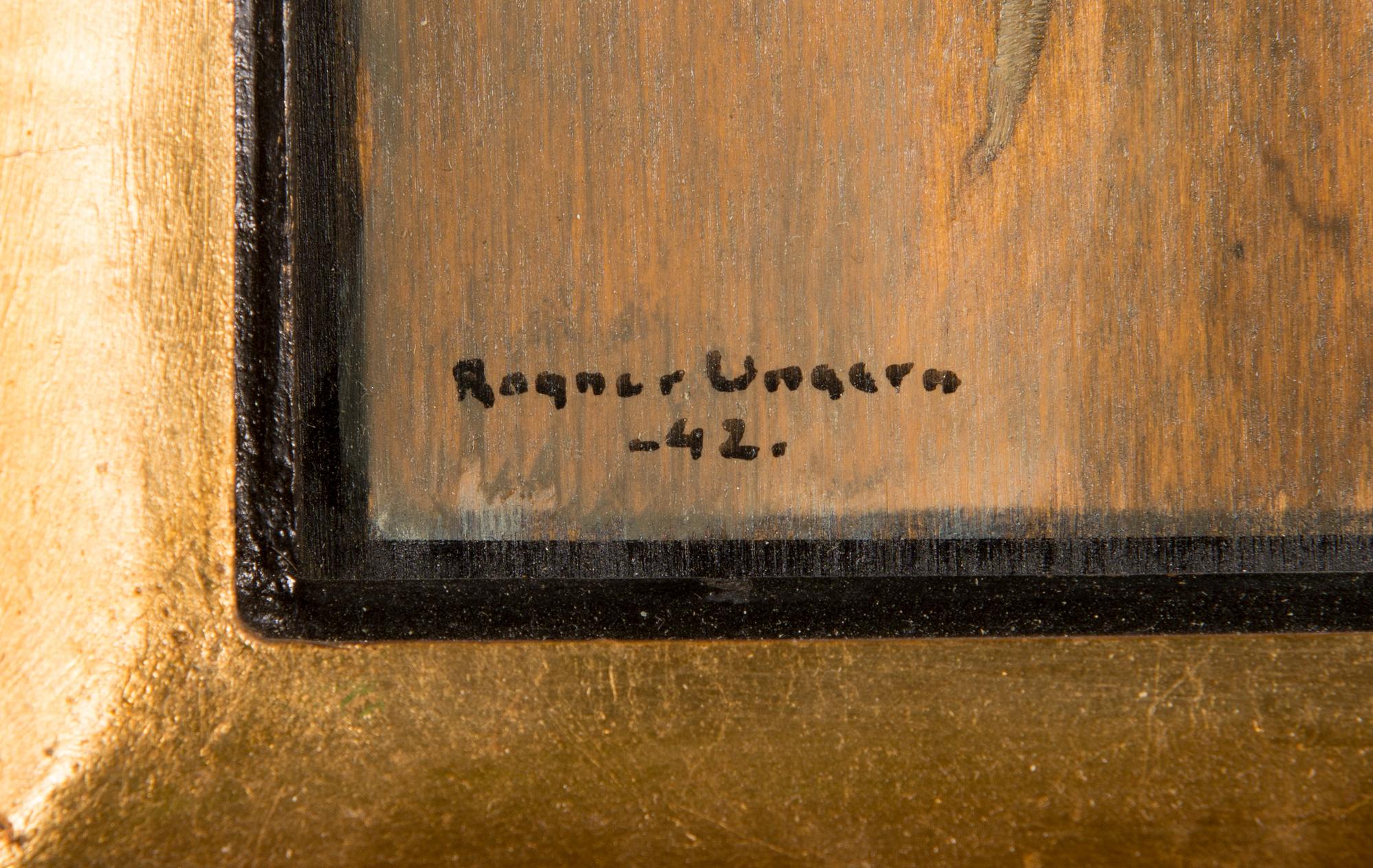 Ragnar Ungern, oil on board, signed and dated -42.