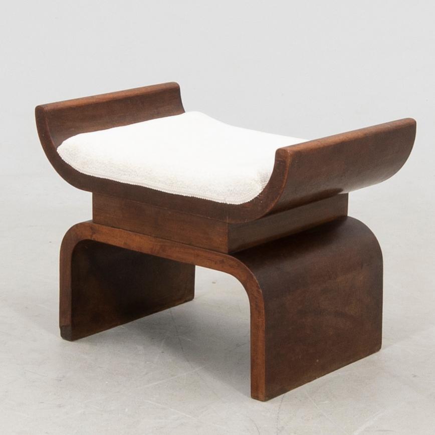 Taburett/fotpall Art Deco 1900-talets första hälft.