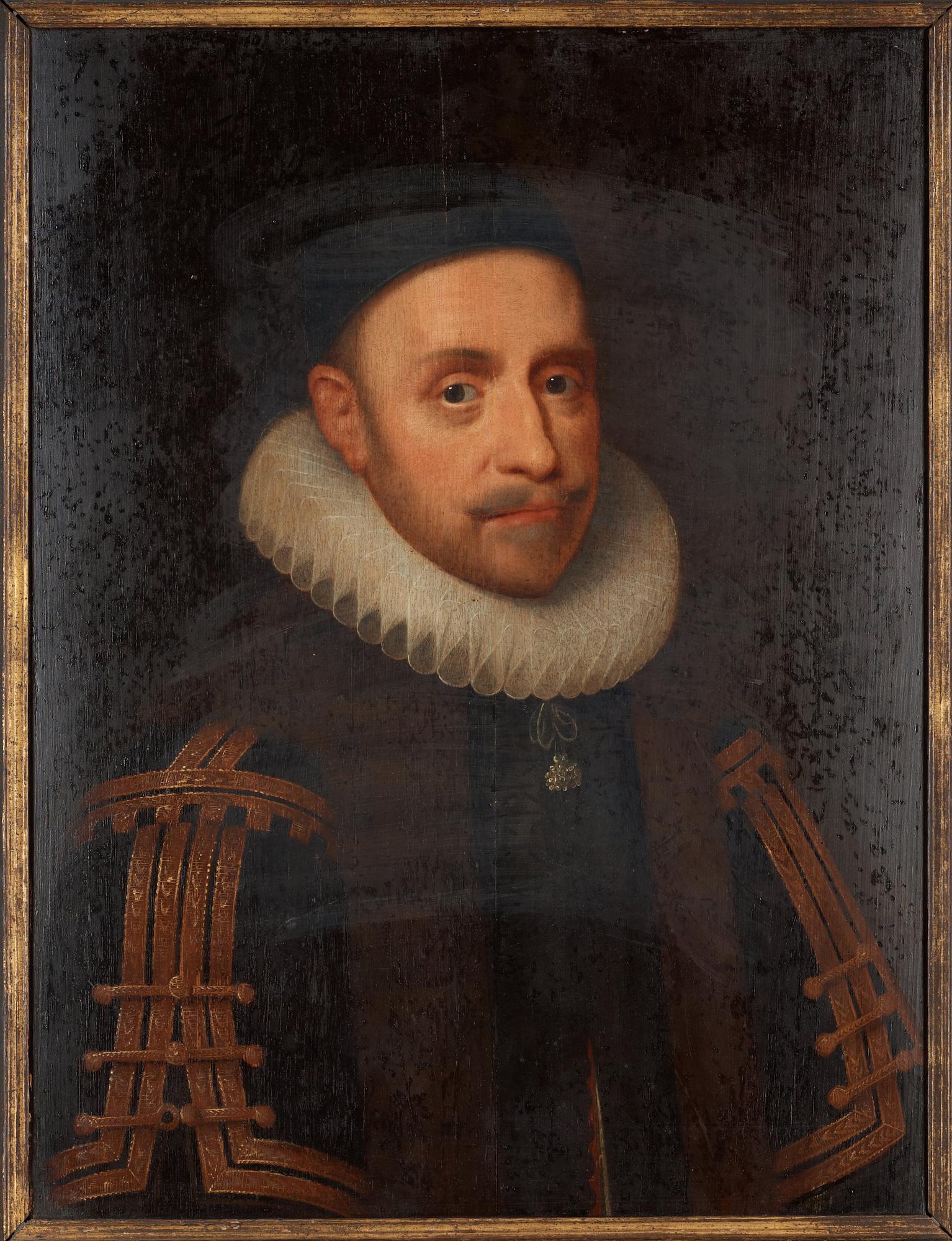 Jacob Hoefnagel Tillskrivna, "Konung Gustaf II Adolf" och "Drottning Maria Eleonora".