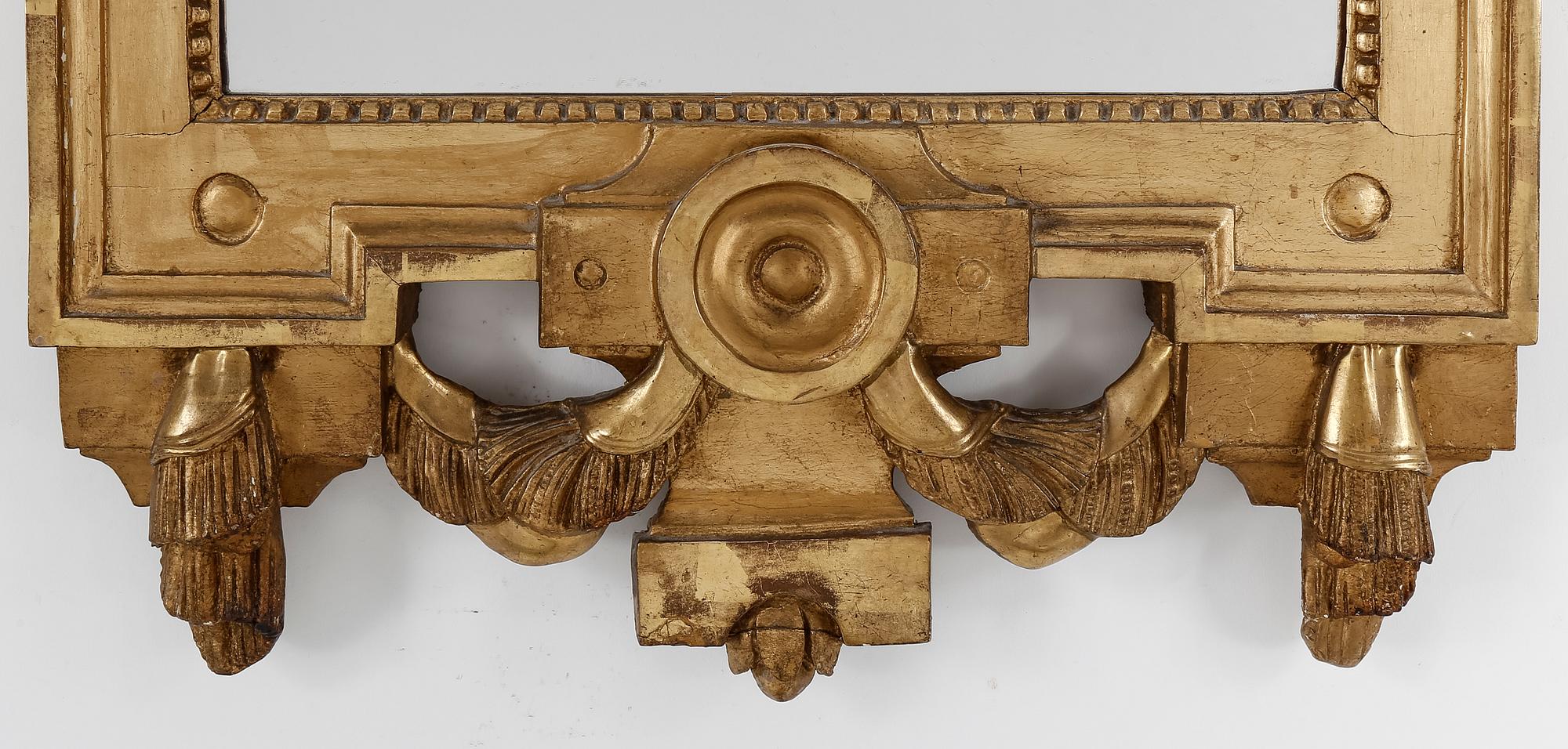 SPEGEL, Gustaviansk, med Stockholms hallstämpel 1780-tal.