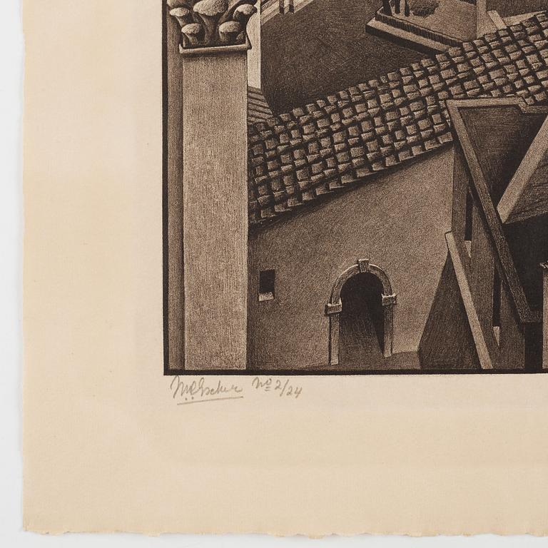 Maurits Cornelis Escher, ”Between St Peter's and the Sistine Chapel”.