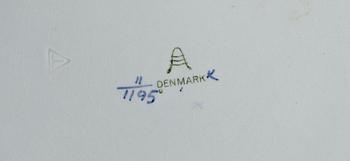 MATSERVIS, 78 delar, porslin, Aluminia, Danmark 1900-talets första hälft.