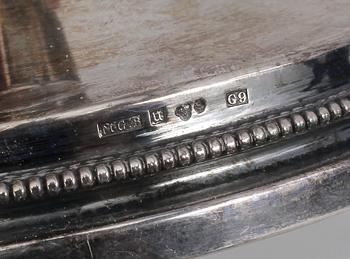 LJUSSTAKAR, ett par, silver, MGAB, Uppsala, 1957.