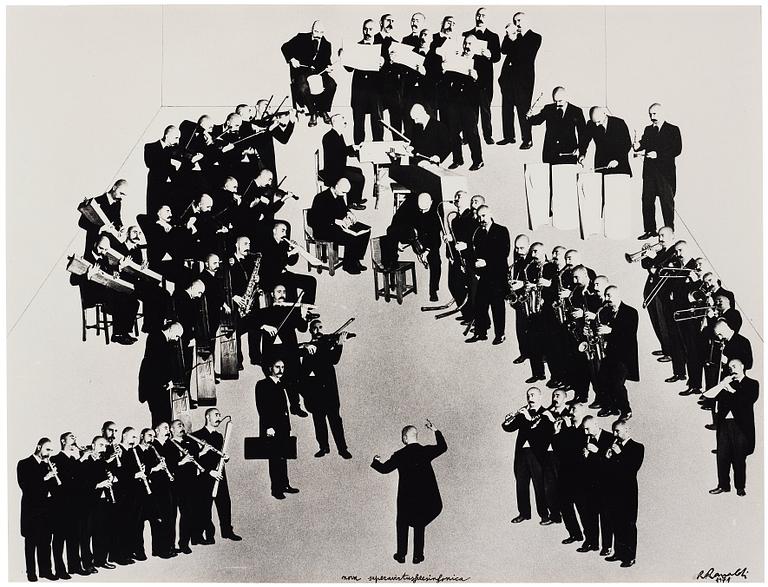 Renato Ranaldi, photo collage, signed and dated 1971.