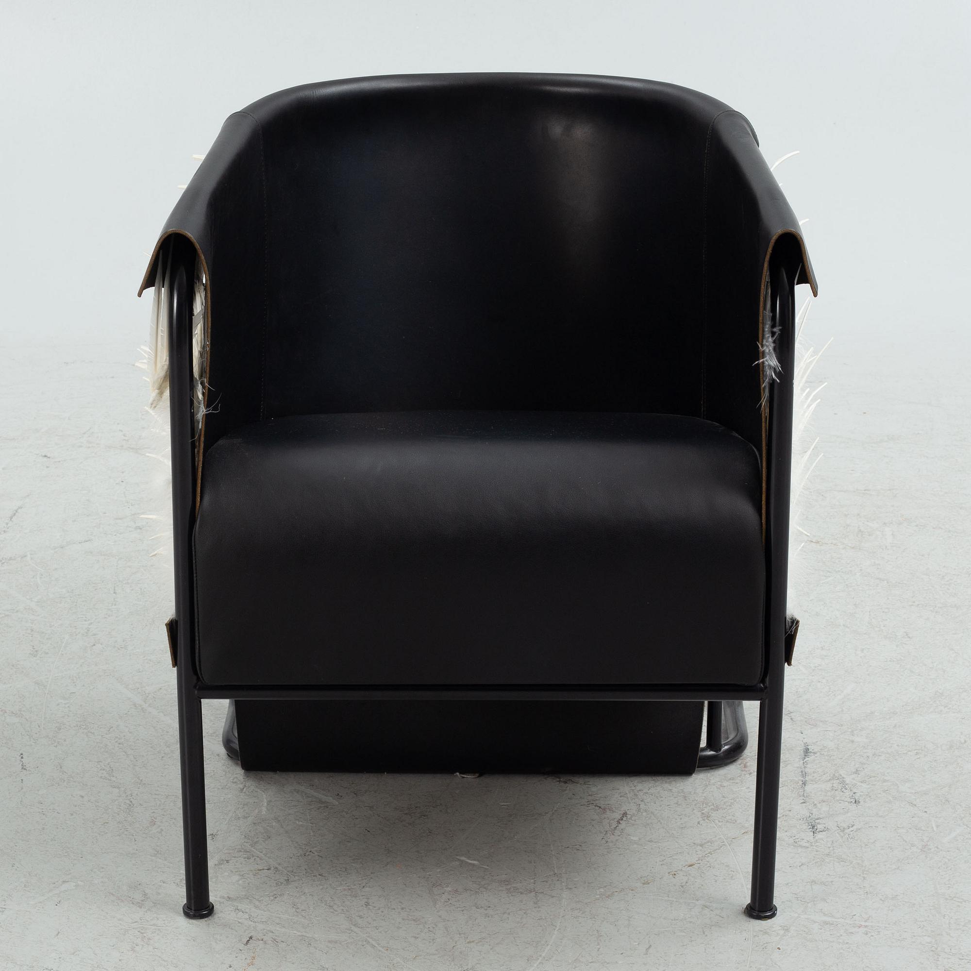 Glen Baghurst, an "Accoutre 2" armchair, Glen Baghurst AB, Plumassier & Maxime Leroy. Limited second edition.