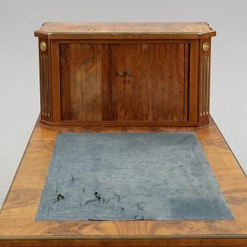 A late Gustavian style mahogany writing desk.