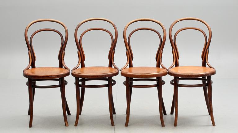 STOLAR, 4 st, Thonet, Wien. 1900-talets början.