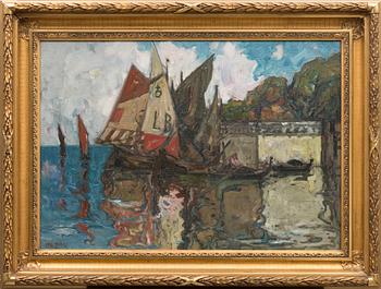 EMIL ZOIR, olja på duk, signerad.