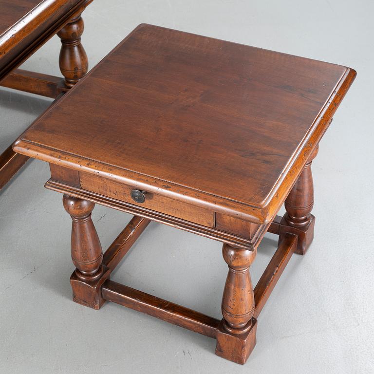 A coffee table and two side tables from Italy, second half of the 20th century.