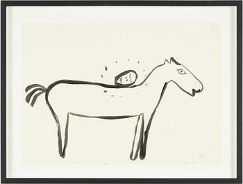 Roger Risberg, Horse with Figure.