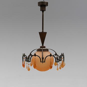 TAKLAMPA, 1920-/30-tal. Höjd ca 55 cm.