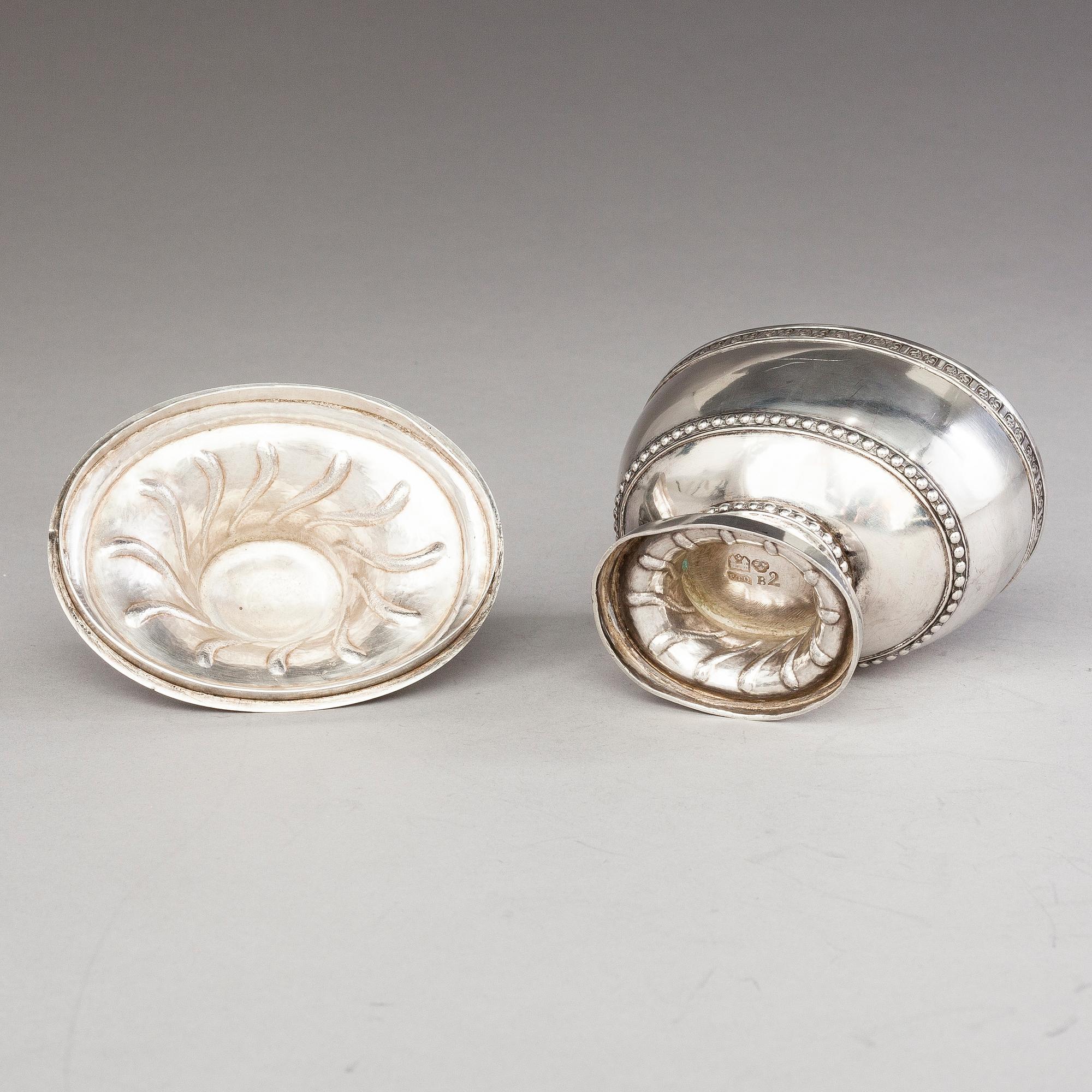 PETTER TÖRNQVIST, an 18th-Century silver sugar bowl, Hämeenlinna, Finland 1784.