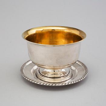 A silver saucepan by JF Björnstedt Stockholm 1824.