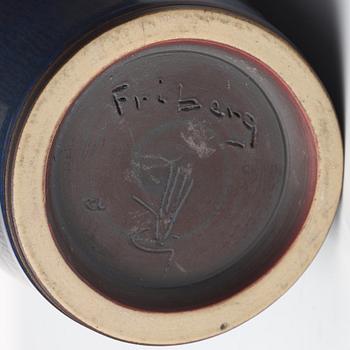 Berndt Friberg, a stoneware vase, Gustavsberg studio, Sweden 1959.