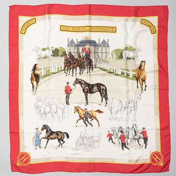 Hermès, scarf, "Les Haras Nationaux".