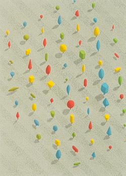 Kristian Krokfors, litografi, signerad och daterad-96. Märkt Tait.vedos IX/X.