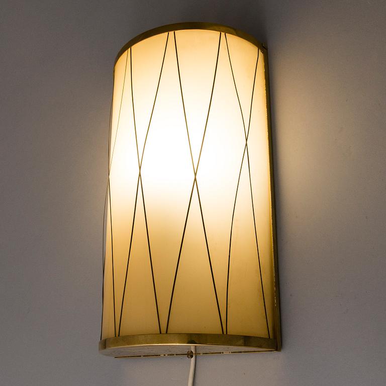 A mid 20th century '3061' wall light for Stockmann Orno, Finland.