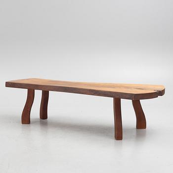 A coffee table, "Naturbord", C-A Beijbom, Simlingegården Klagstorp, signed and dated 1972.