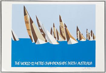 Franco Costa, "The World 12 Metre Championship Perth Australia"/"All clear at the start".