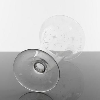 Edward Hald, vas, glas, "Stjärnhimmelsmönstret", Orrefors 1929.