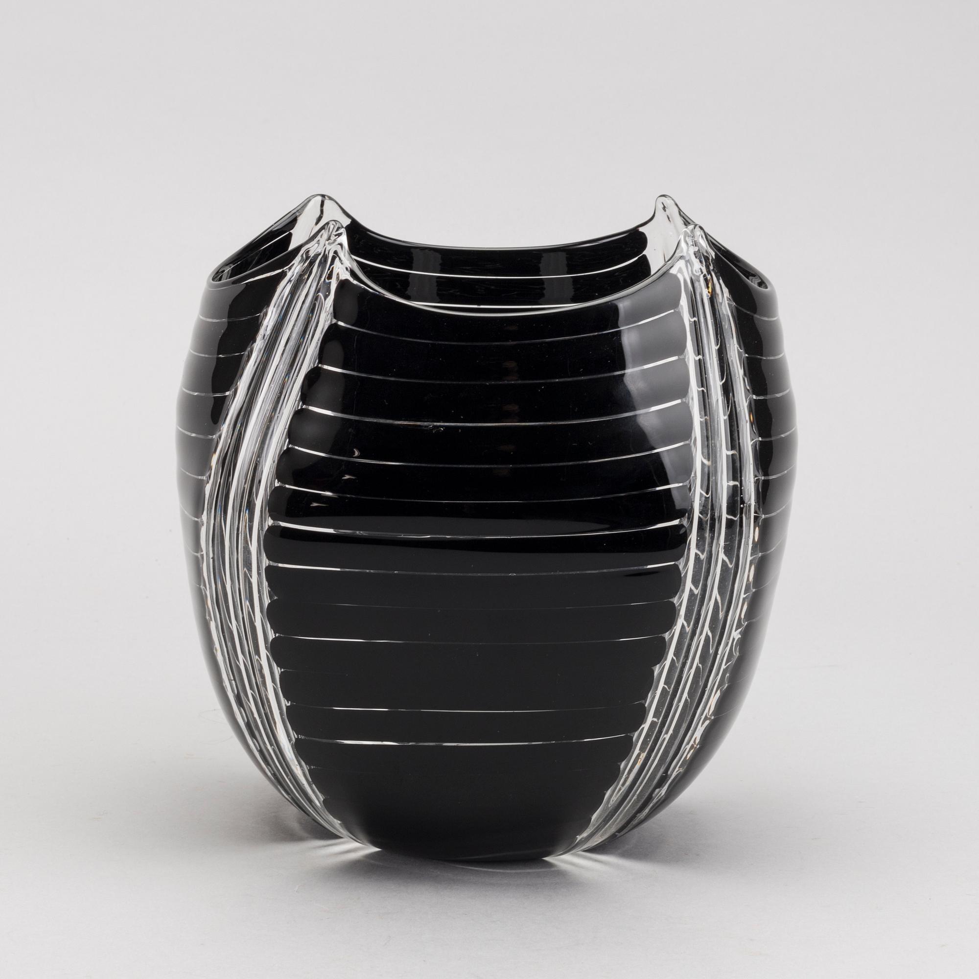 VAS, glas, EOS design, Laura Diaz de Santillana, Murano 1988, signerad.