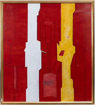 Göran Folcker, "Målning i rött 1960".