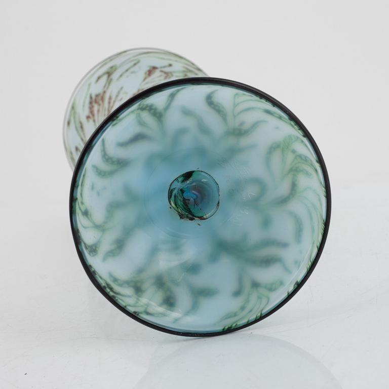 Simon Gate, a large "Graal" glass vase, Orrefors, Sweden 1919.