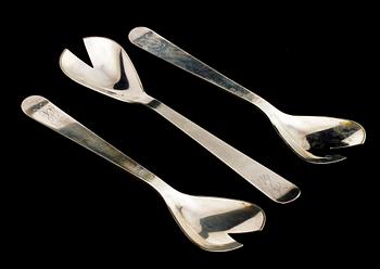 OSTRONSKEDAR, 12 st, silver, Wiwen Nilsson, 1947. Vikt 375 g.