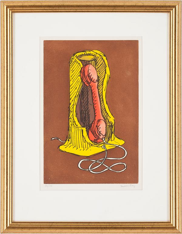 MAN RAY, färglitografi, signerad och numrerad 80/150.