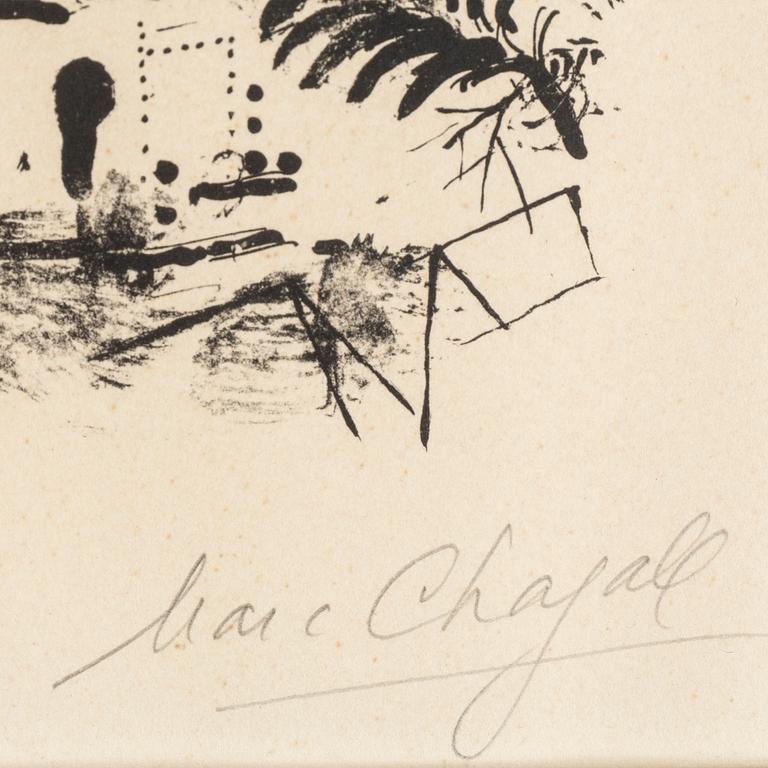 MARC CHAGALL, lithograph, 1957, signed in pencil and numbered 41/90.