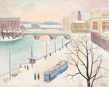 90. Einar Jolin, Winter in Stockholm.