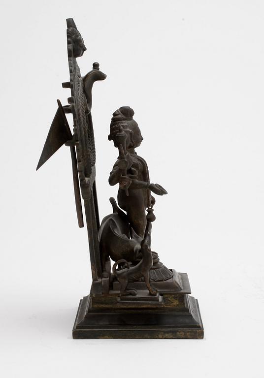 FIGURIN, brons, Indien, troligen 1800-tal.