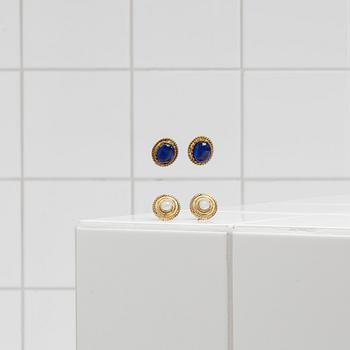 ÖRHÄNGEN, två par, Chanel.